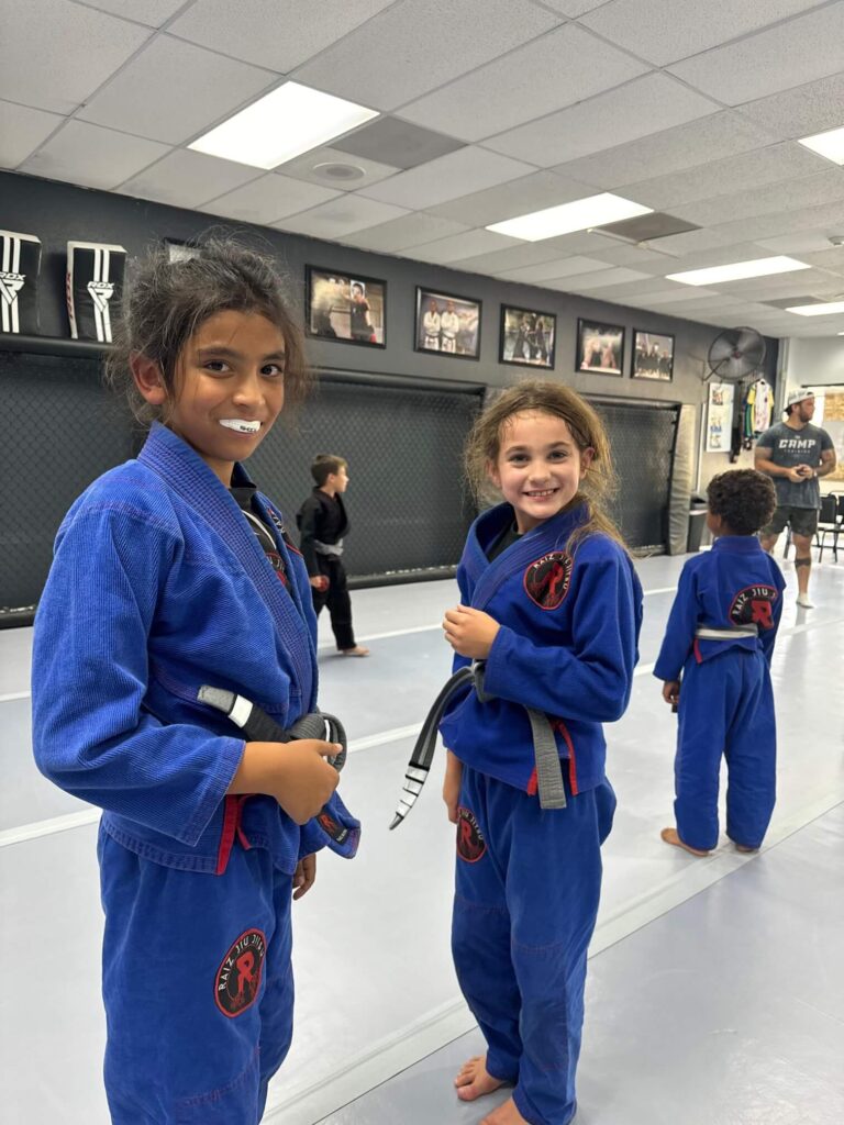 kids shaking hands in bjj